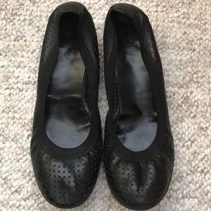 Cole Haan black leather flats size 8